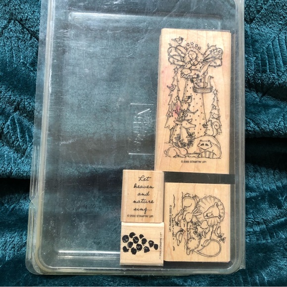 Stampin Up Stamps Angel and Grapes - Picture 3 of 3